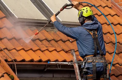 Démoussage et hydrofuge de toiture à Guerfand